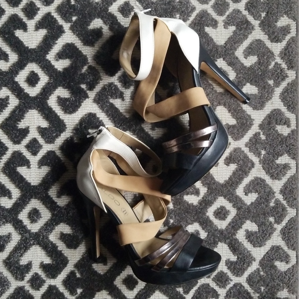 Multi strappy heels